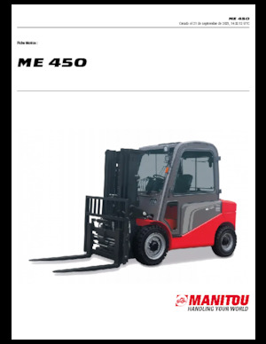 Elektromos targoncák Manitou ME 450