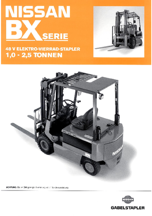 Elektromos targoncák Nissan FP 01 L 10 U