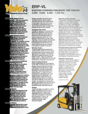 Elektromos targoncák Yale ERP060VL