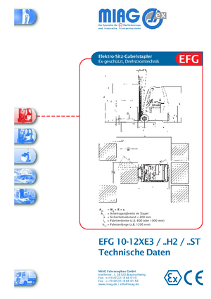 Elektromos targoncák - robbanásbiztos Miag EFG 12 XE 3