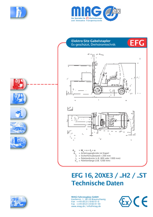 Elektromos targoncák - robbanásbiztos Miag EFG 20 XE 3