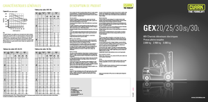 Elektromos targoncák Clark GEX30 s