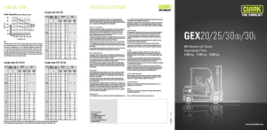 Elektromos targoncák Clark GEX30 s