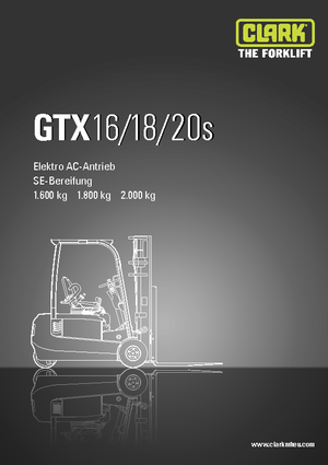 Elektromos targoncák Clark GTX20 s