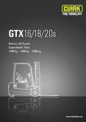 Elektromos targoncák Clark GTX20 s