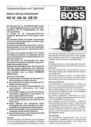 Elektromos targoncák Steinbock KE 16-50