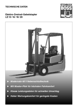 Elektromos targoncák Steinbock LE 16-55