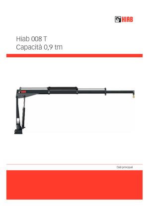 Elektromos rakodódaruk Hiab 008 T-0 ELT