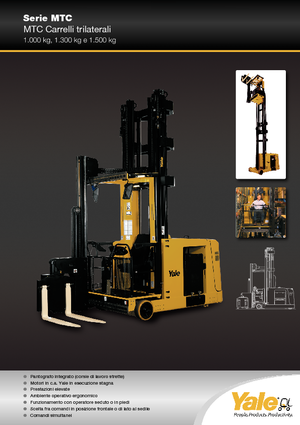 Elektromos oldalvilás taroncák Yale MTC15 SWB