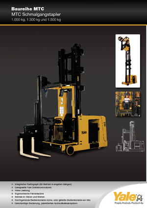 Elektromos oldalvilás taroncák Yale MTC13