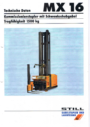 Elektromos oldalvilás taroncák Still-Wagner MX 16