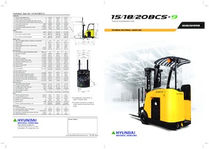 Felrakó targoncák Hyundai 20 BCS-9