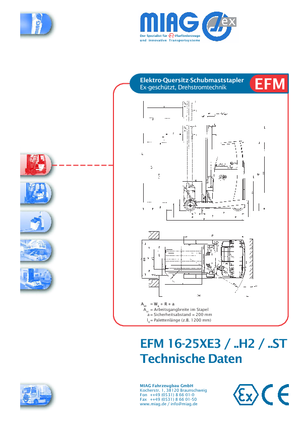 Elektromos felrakótargoncák - robbanásbiztos Miag EFM 16 XE 3