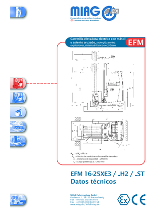 Elektromos felrakótargoncák - robbanásbiztos Miag EFM 20 XE 3