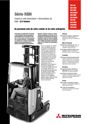 Felrakó targoncák Mitsubishi RB 16 NS