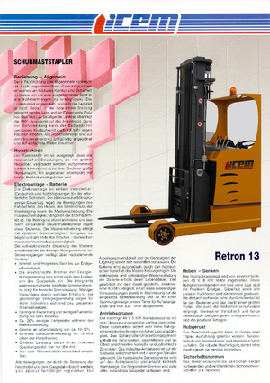 Felrakó targoncák Icem Retron