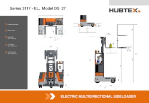 Elektromos oldalvilás taroncák Hubtex DS 27 EL