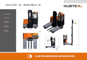 Elektromos oldalvilás taroncák Hubtex MaxX 30 EL