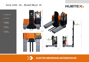 Elektromos oldalvilás taroncák Hubtex MaxX 45 EL