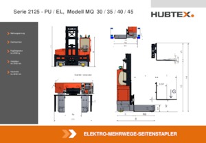 Elektromos oldalvilás taroncák Hubtex MQ 30