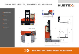 Elektromos oldalvilás taroncák Hubtex MQ 30