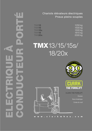 Elektromos targoncák Clark TMX18