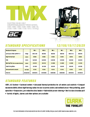 Elektromos targoncák Clark TMX 15