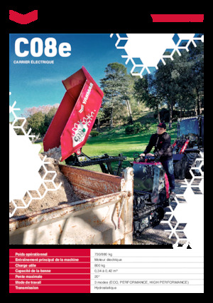 Elektromos lánctalpas dömperek Yanmar C08e