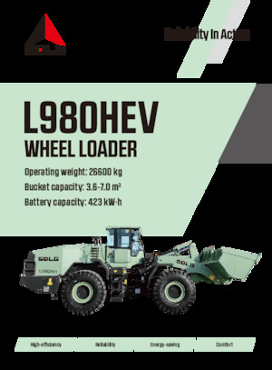 Elektromos gumikerekes rakodók SDLG L980HEV