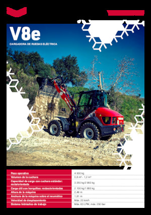 Elektromos gumikerekes rakodók Yanmar V 8e