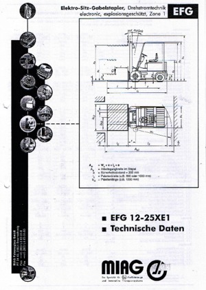 Elektromos targoncák - robbanásbiztos Miag EFG 25 XE 1