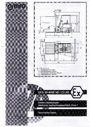 Elektromos targoncák - robbanásbiztos Miag EFG 30 XE