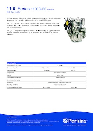 Motorok Perkins 1103D-33