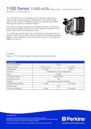 Motorok Perkins 1104D-44TA