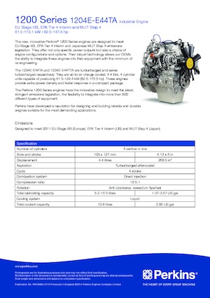 Motorok Perkins 1204E-E44TA