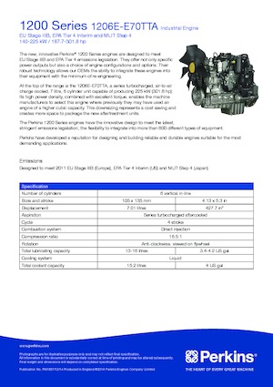 Motorok Perkins 1206E-E70TTA