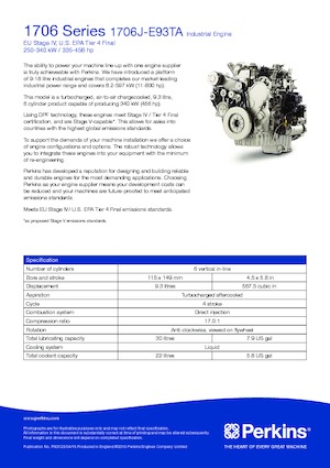 Motorok Perkins 1706F-E93TA
