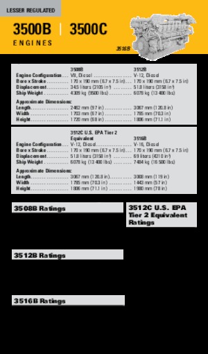Motorok Caterpillar 3512B