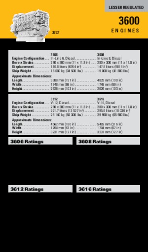 Motorok Caterpillar 3606