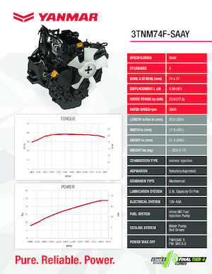 Motorok Yanmar 3TNM74F-SAAY
