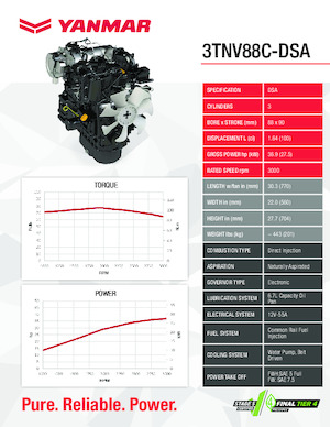 Motorok Yanmar 3TNV88C-DSA