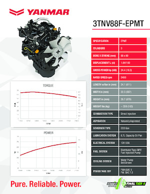Motorok Yanmar 3TNV88F-EPMT