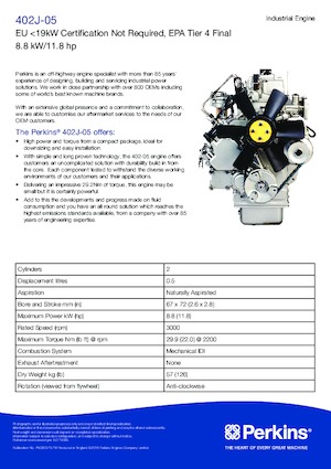 Motorok Perkins 402J-05