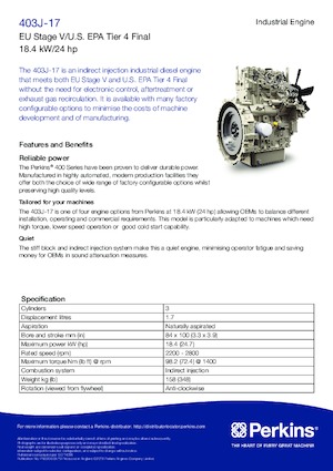 Motorok Perkins 403J-17