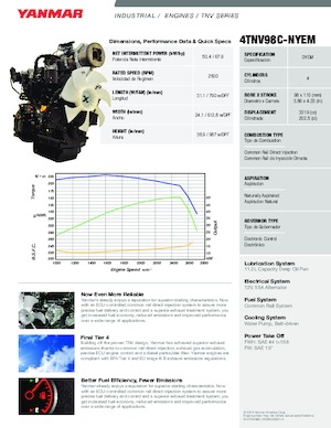 Motorok Yanmar 4TNV98C-NYEM