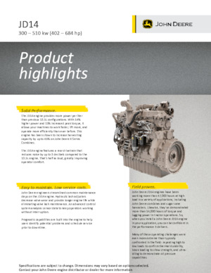 Motorok John Deere Construction 6136CI440