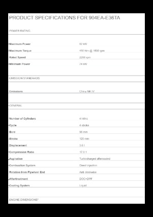 Motorok Perkins 904EA-E36TA