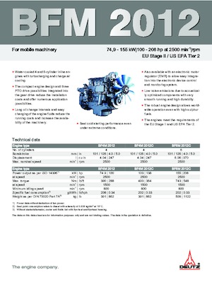 Motorok Deutz BF 6 M 2012 C