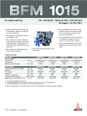 Motorok Deutz BF 8 M 1015 CP