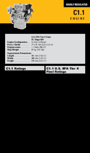Motorok Caterpillar C1.1